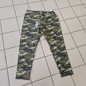 NWT Juniors Sz XXL(19) NOBO No Boundaries Green Camouflage Camo Ankle Leggings